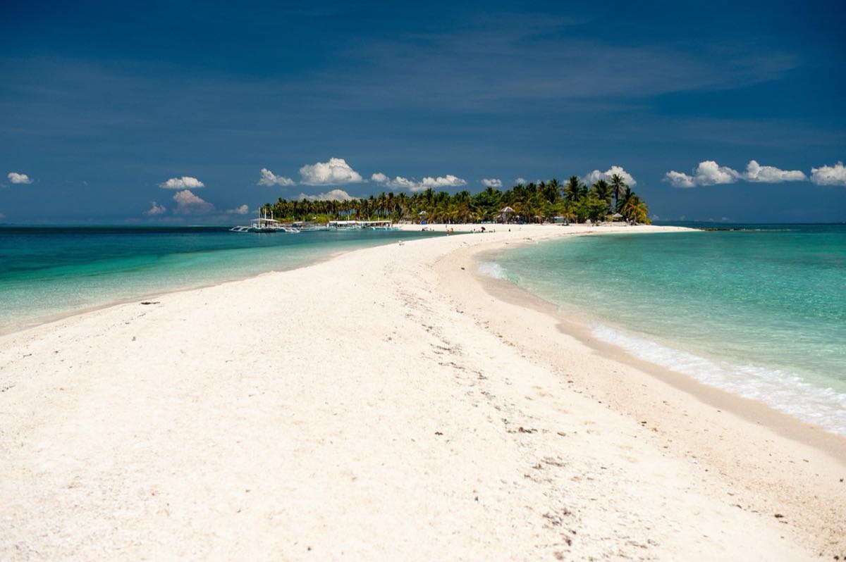 The sandbar at Kalanggaman Island.